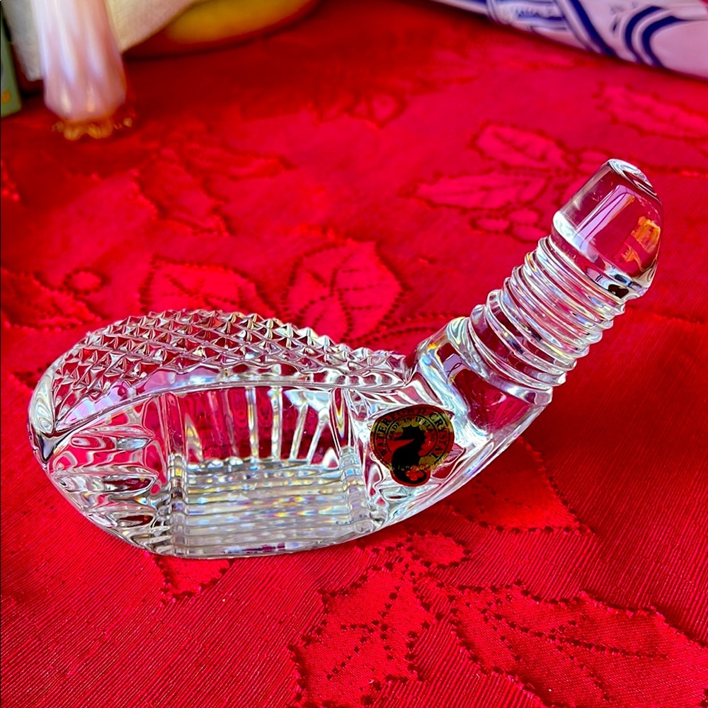 Elegant WATERFORD Crystal Golf Driver Head Paperweight